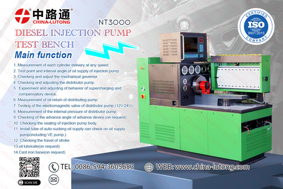 fuel pump test machinecommon rail pump and injector test bench NT3000 PQ1000 for bosch diesel injector test bench qcm200