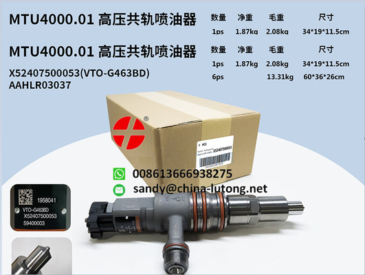 for oem detroit diesel engine parts RX52407500021 diesel injector For MTU 4000 RX52407500050 23526589 VTO-G360BM MTU4000.01