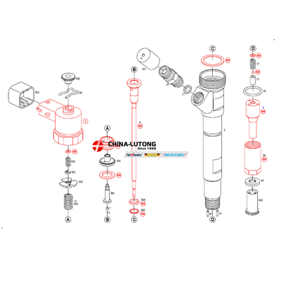 0 445 110 064 Diesel Injector Injector 0 445 110 064 0986435147 for Hyundai KIA Carens For HYUNDAI Santa Matrix KIA