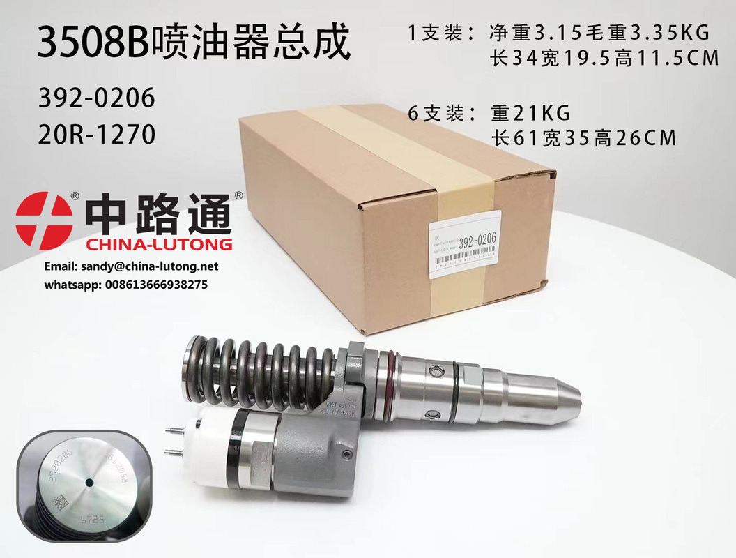 392-0206 3920206 Fuel Injector for Cater-pillar Cat 3506 3508 3512 3516 3524 Diesel Excavator Engine Fuel Systems  Engine 3508B 3512B Wheel Loader for CAT 992G