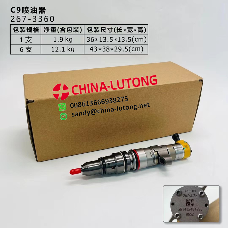 267-3360 High quality 267-3360 Diesel Fuel Injector 267-3361 387-9433 243-4502 for Caterpillar CAT Engine C9 336 336D Excavator