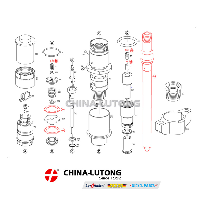 Fuel Injector 0445120057 for QSB5.9 Engine Common Rail Injector New Diesel Injector 0 445 120 057